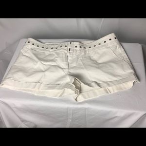 2b Bebe Off White Shorts